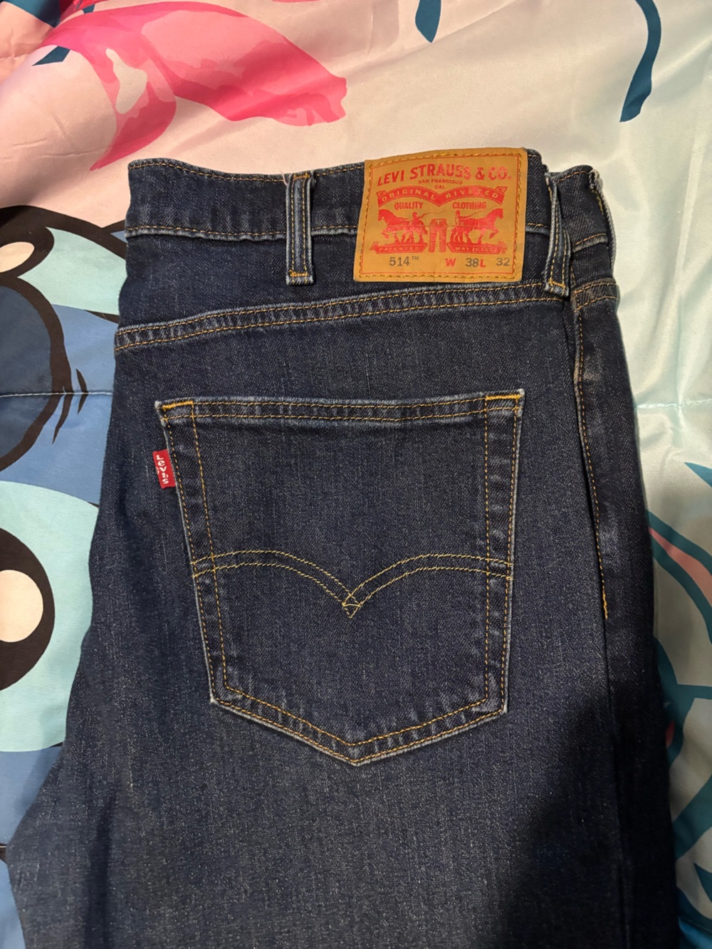 Levi's Men's Straight Dark Indigo Denim Jeans